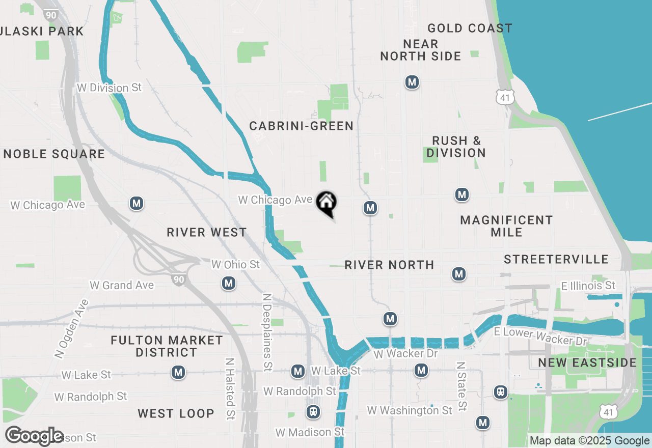 Map of (Address confidential), Chicago, Illinois 60654