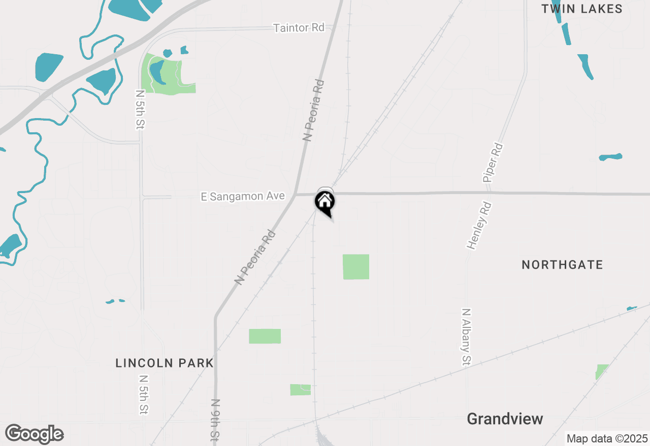 Map of 1524 E Percy Avenue, Springfield, IL 62702