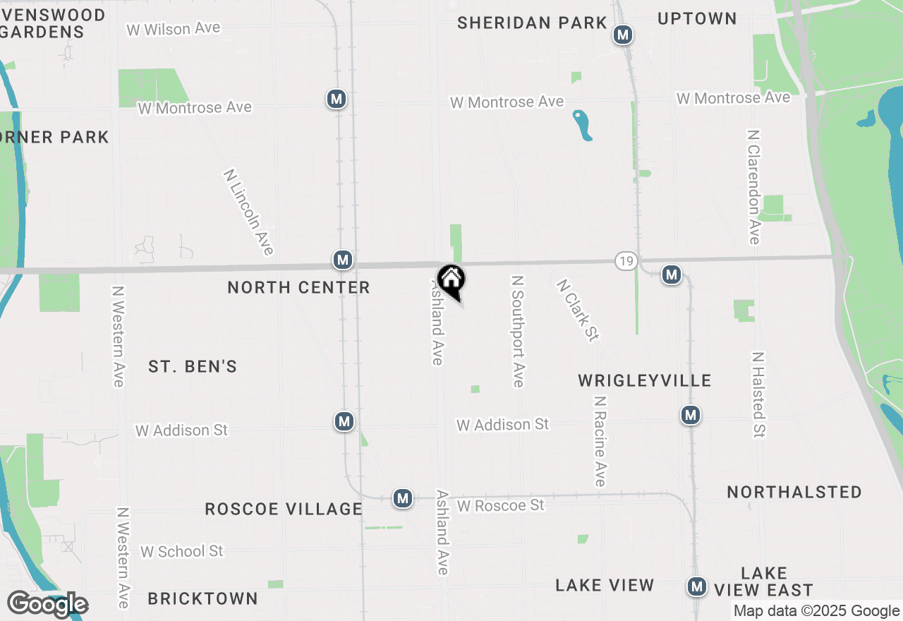 Map of 1517 W Byron Street #2, Chicago, IL 60613