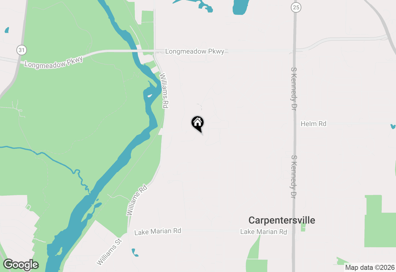 Map of 101 Castlewood Drive, Carpentersville, IL 60110