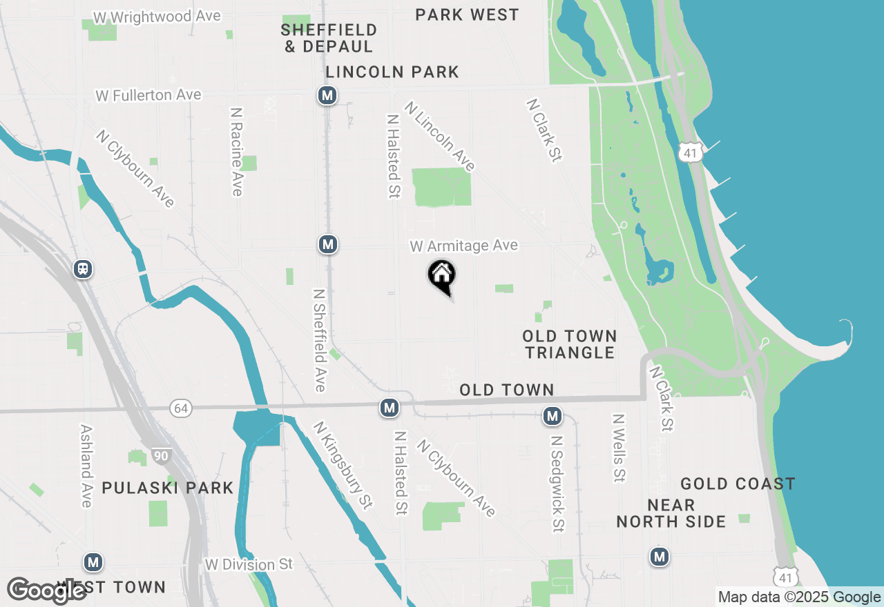 Map of 1857 N Orchard Street, Chicago, IL 60614