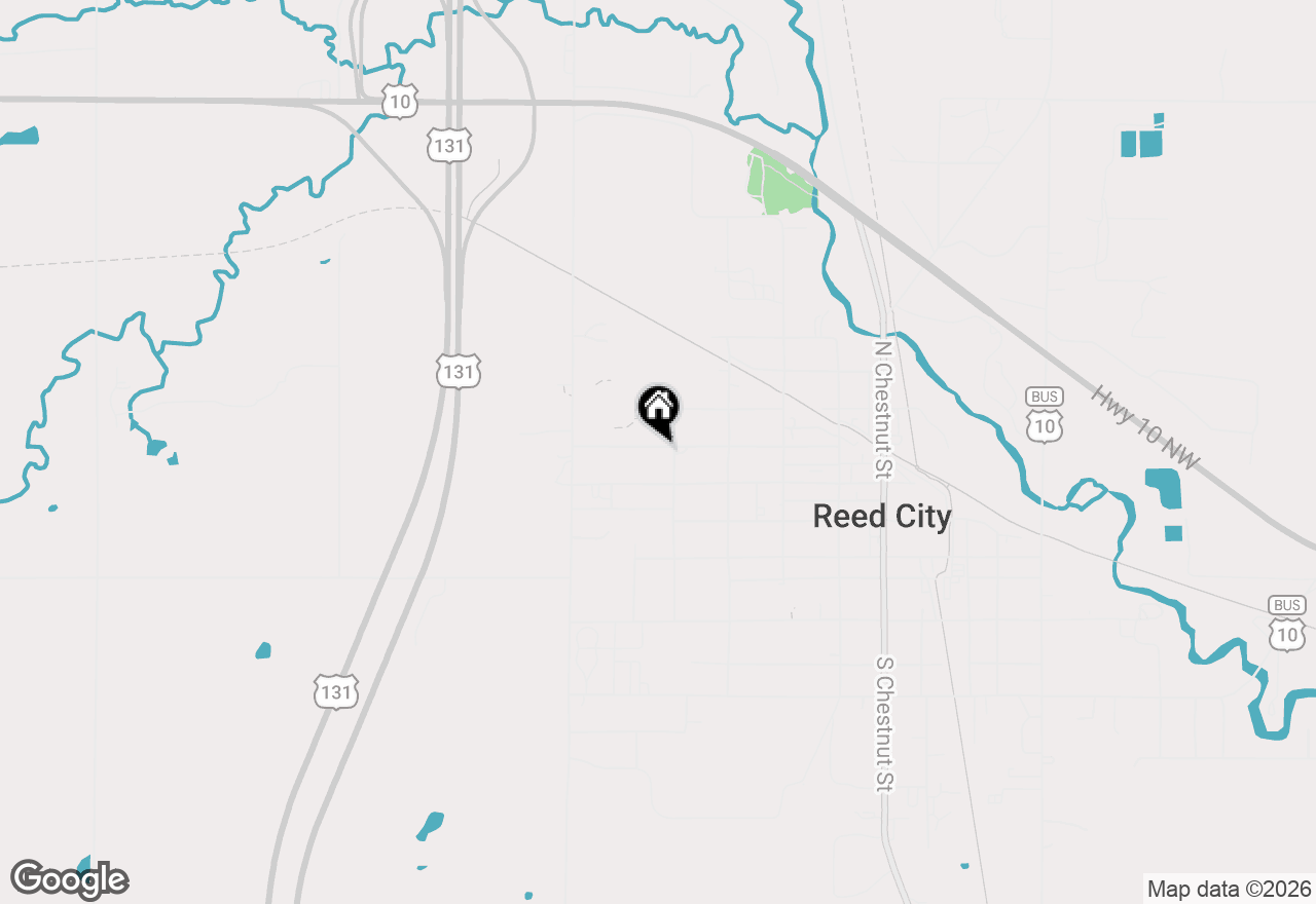 Map of 531 W Franklin Avenue, Reed City, MI 49677