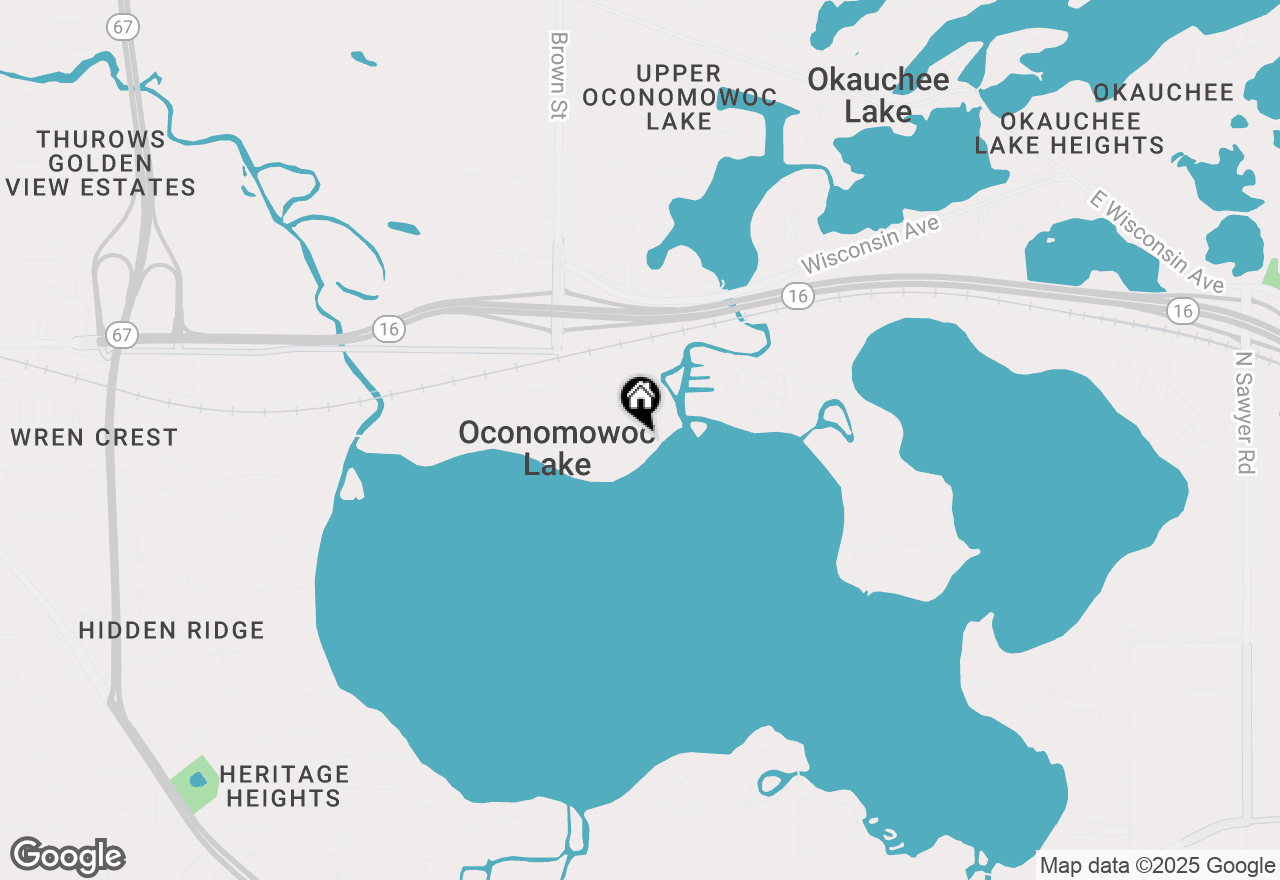 Map of 4654 N Lake Club Cir, Oconomowoc, WI 53066