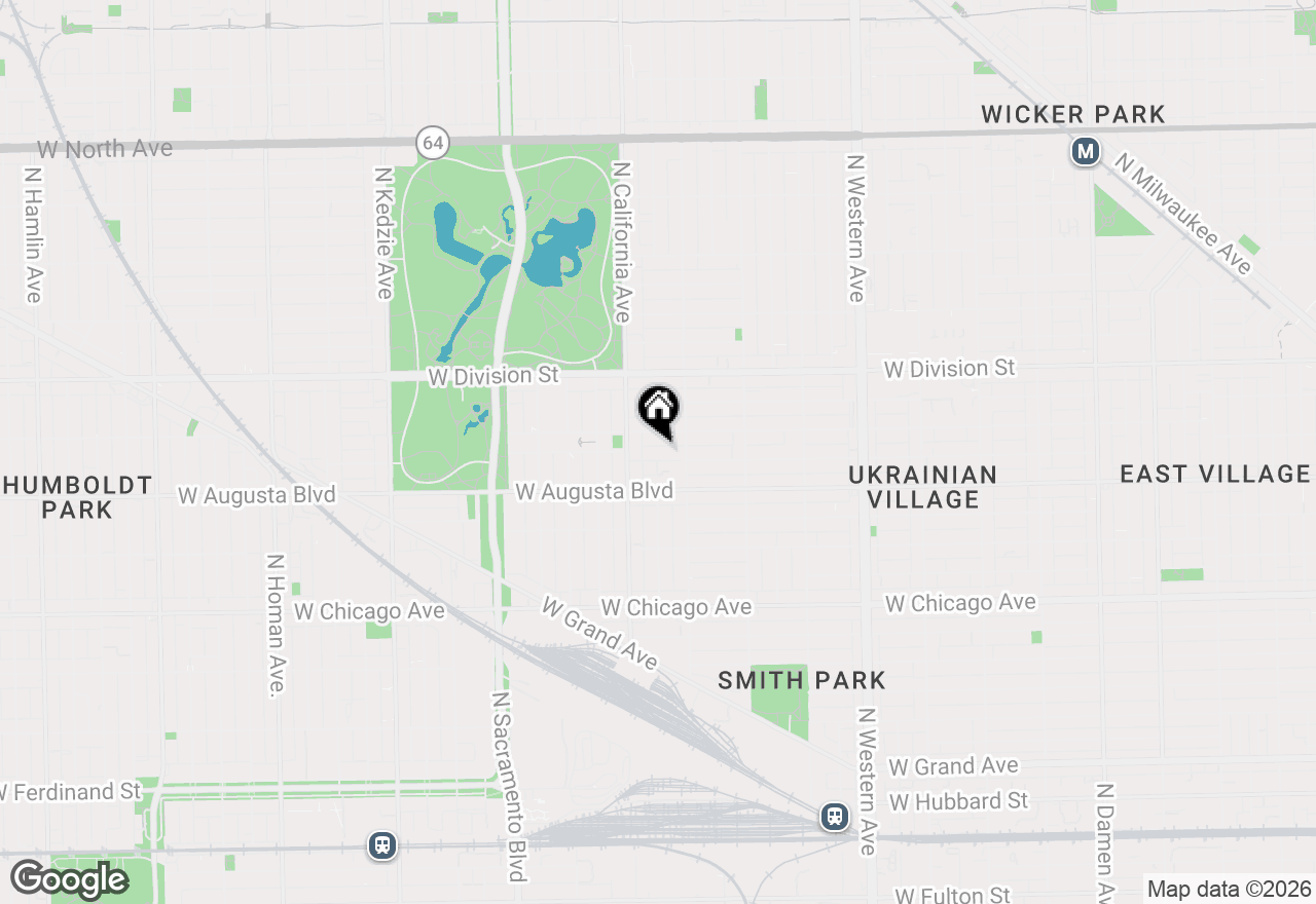 Map of 2726 W Cortez Street #3, Chicago, IL 60622