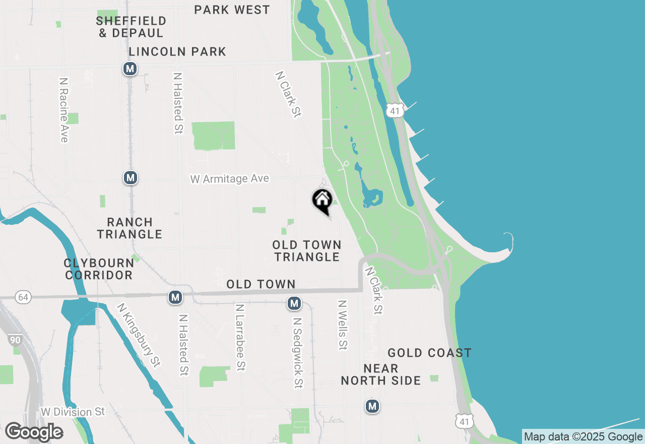 Map of 1824 N Lincoln Park West #311, Chicago, IL 60614
