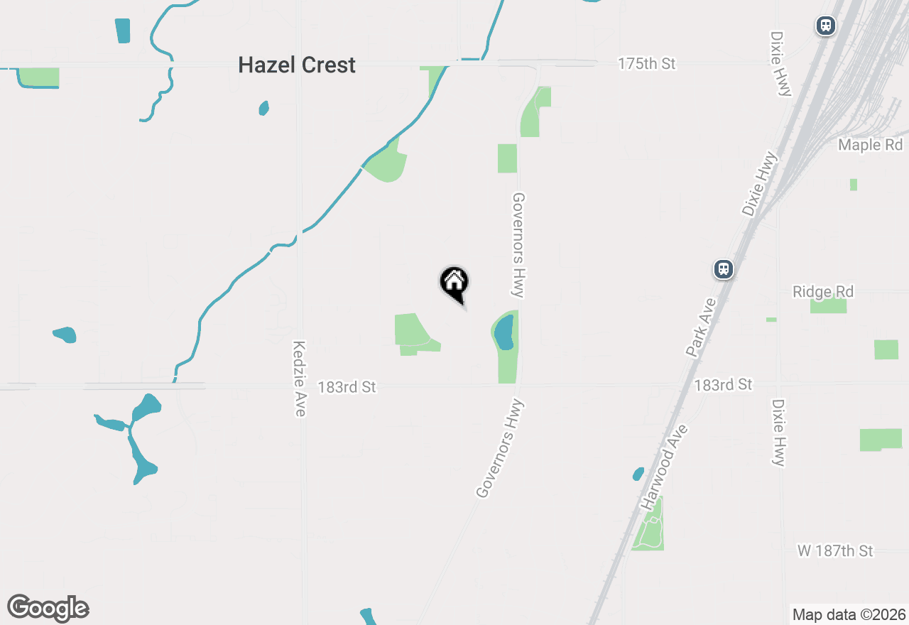 Map of 18113 Los Angeles Avenue, Homewood, IL 60430