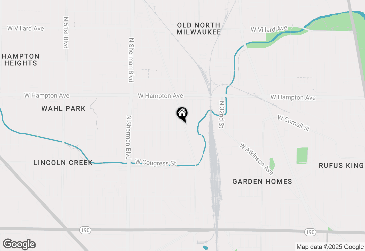 Map of 4625 N Hopkins St #4625A, Milwaukee, WI 53209