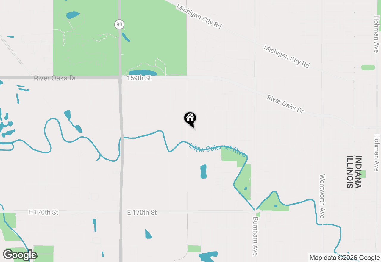 Map of 1368 Balmoral Avenue, Calumet City, IL 60409