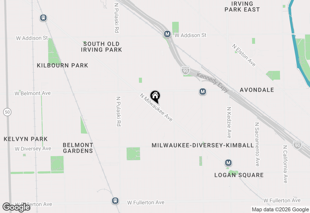 Map of 3101 N Ridgeway Avenue #4D, Chicago, IL 60618