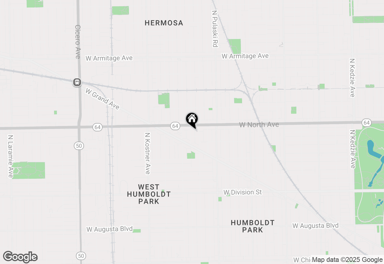 Map of 1535 N Kedvale Avenue, Chicago, IL 60651