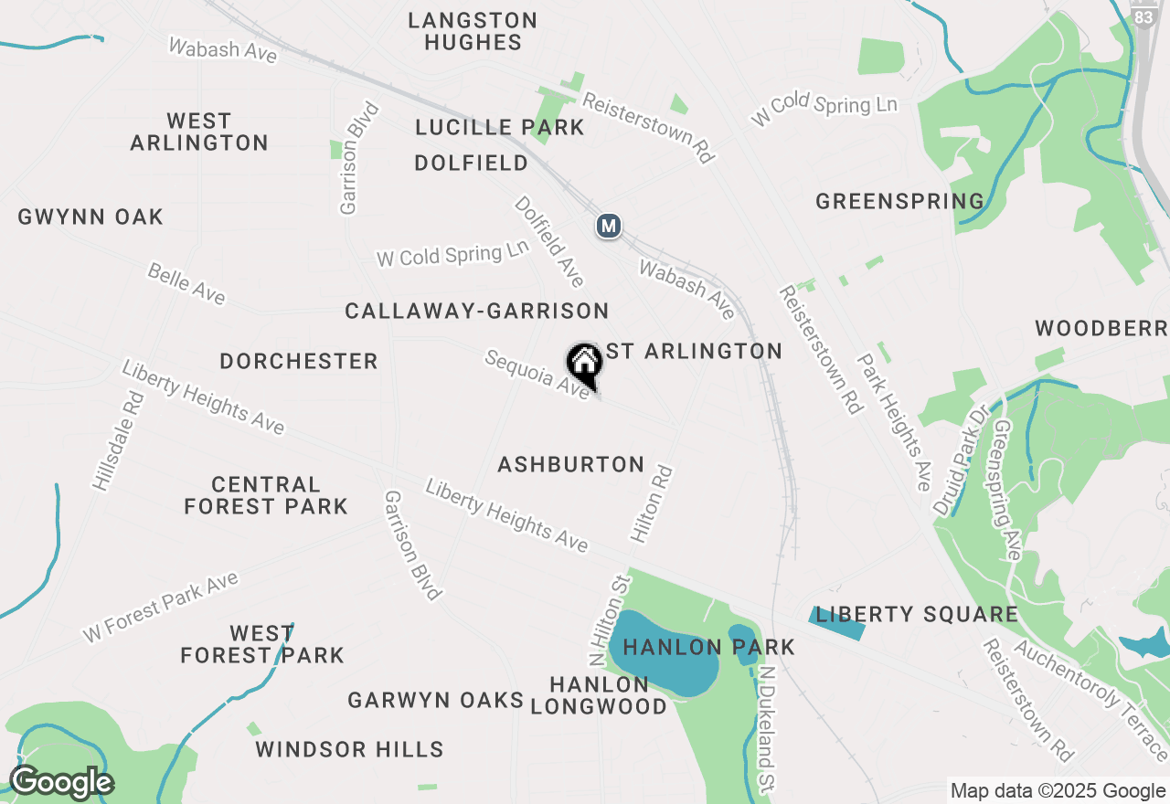 Map of 3509 Sequoia Avenue, Baltimore, MD 21215