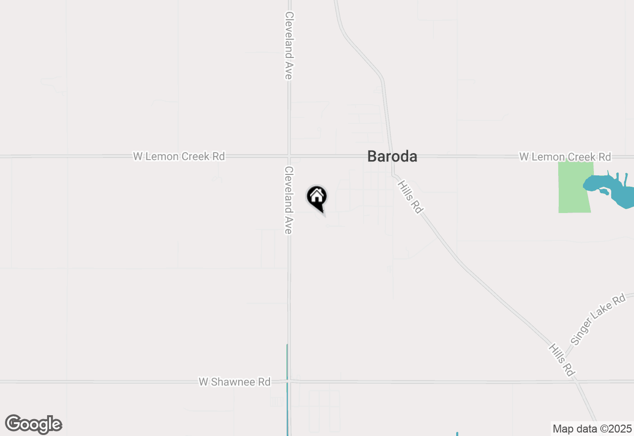 Map of 1610 Church Street, Baroda, MI 49101