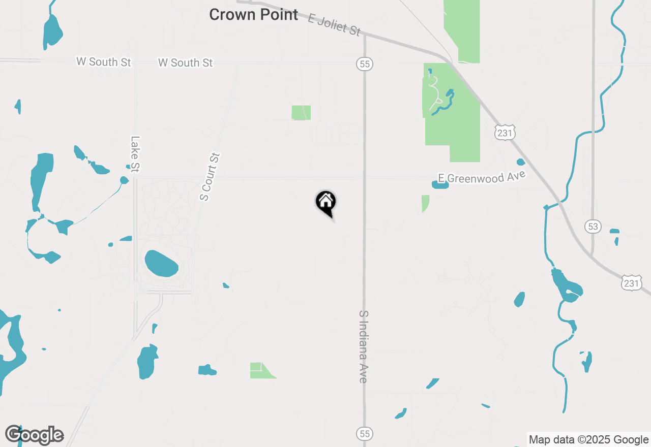 Map of 400 E Elizabeth Drive, Crown Point, IN 46307