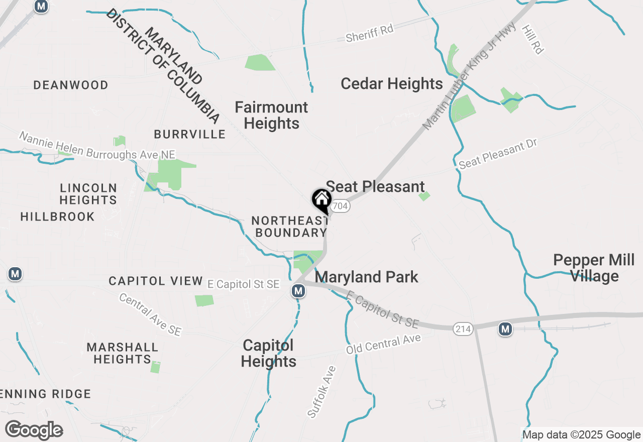 Map of 336 63rd Street Ne, Washington, DC 20019