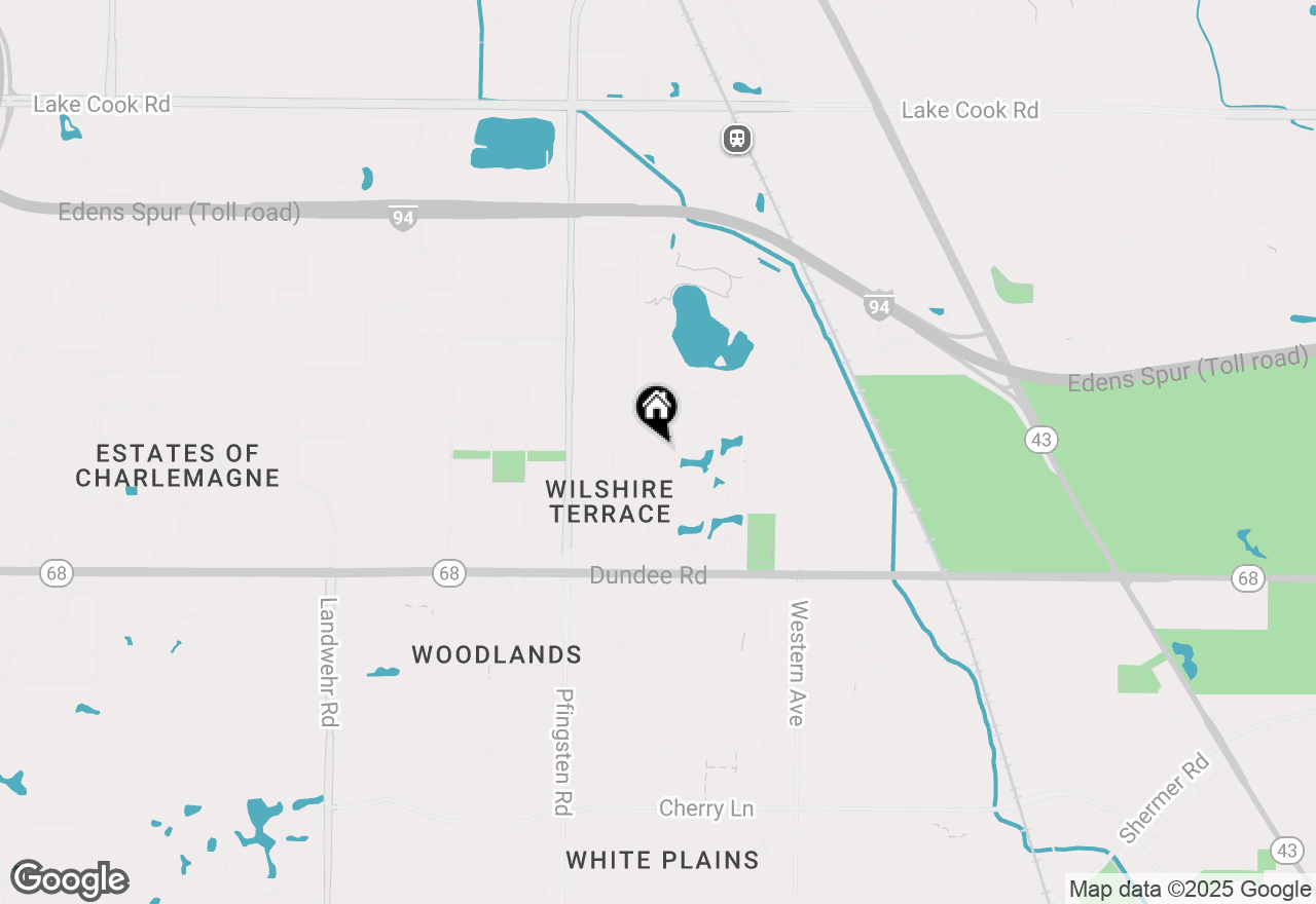 Map of 591 Greenwood Road, Northbrook, IL 60062