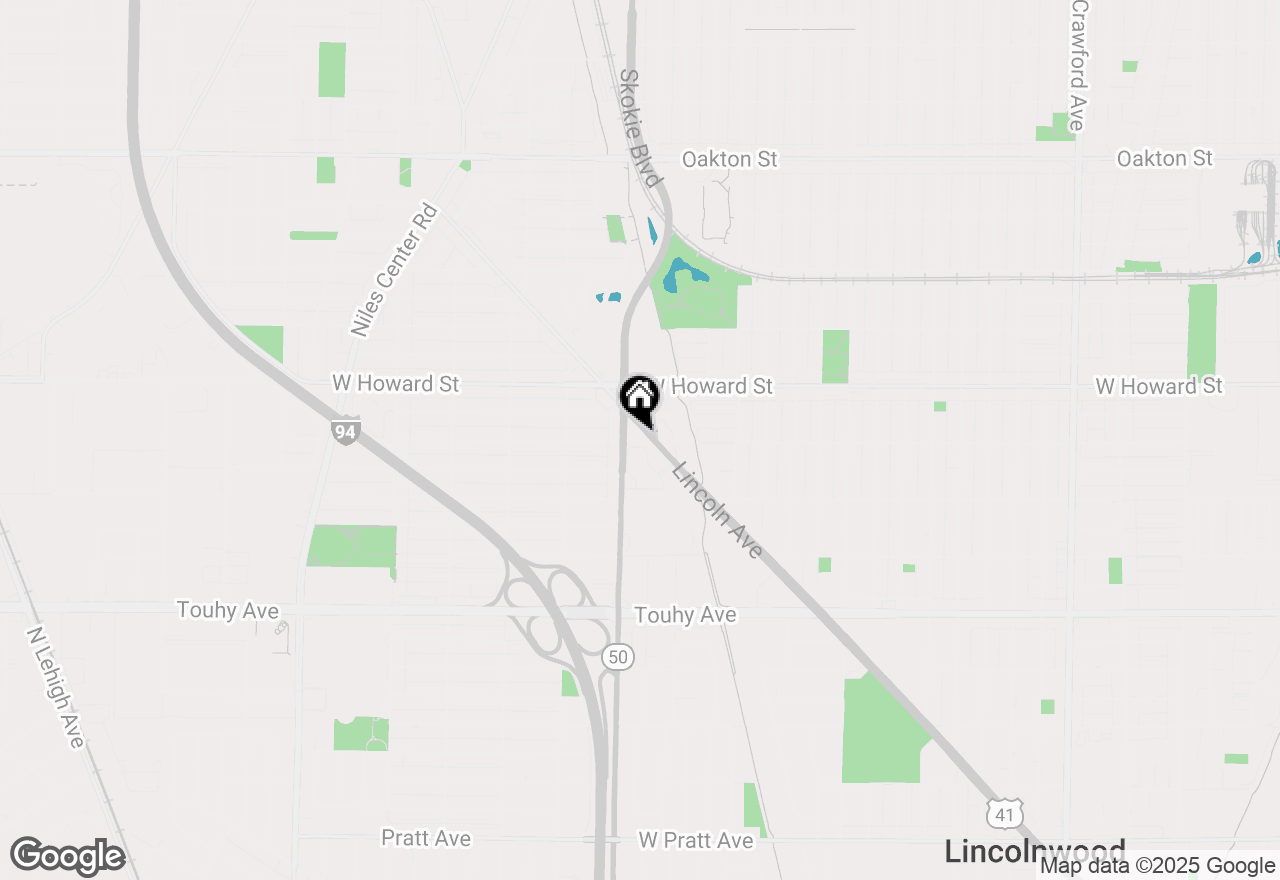 Map of 7424 Lincoln Avenue #D, Skokie, IL 60076