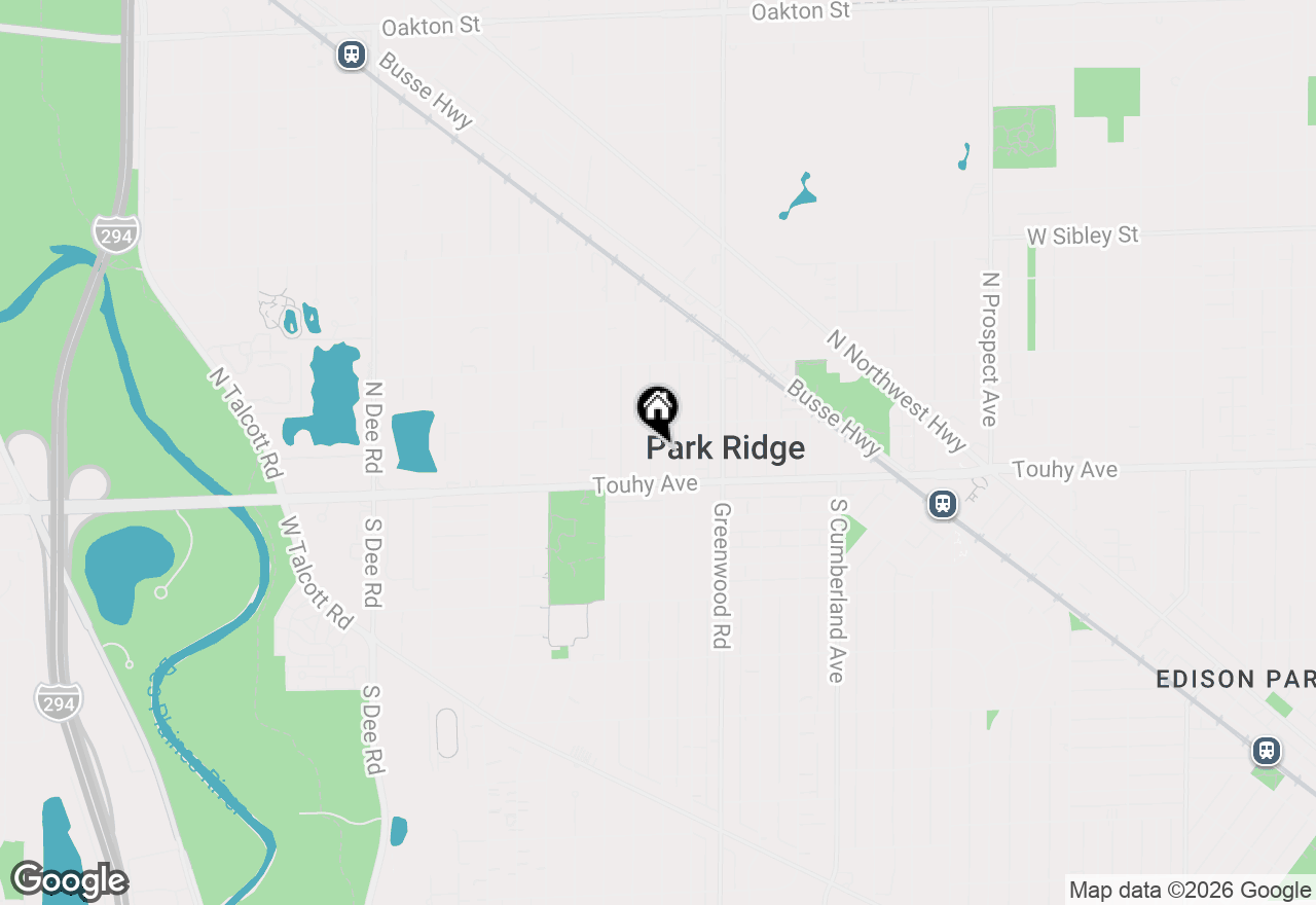 Map of 100 N Lincoln Avenue, Park Ridge, IL 60068