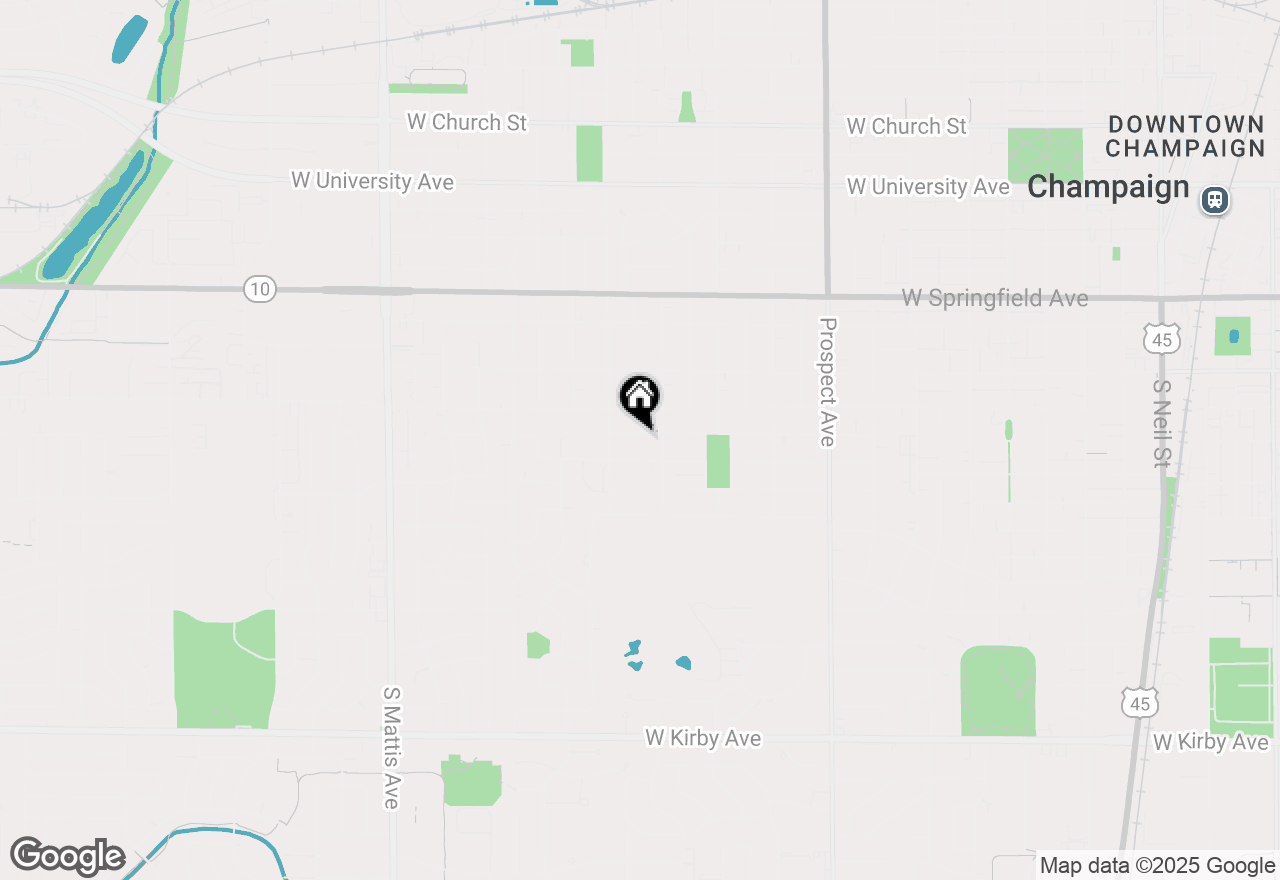 Map of 1209 W Daniel Street, Champaign, IL 61821