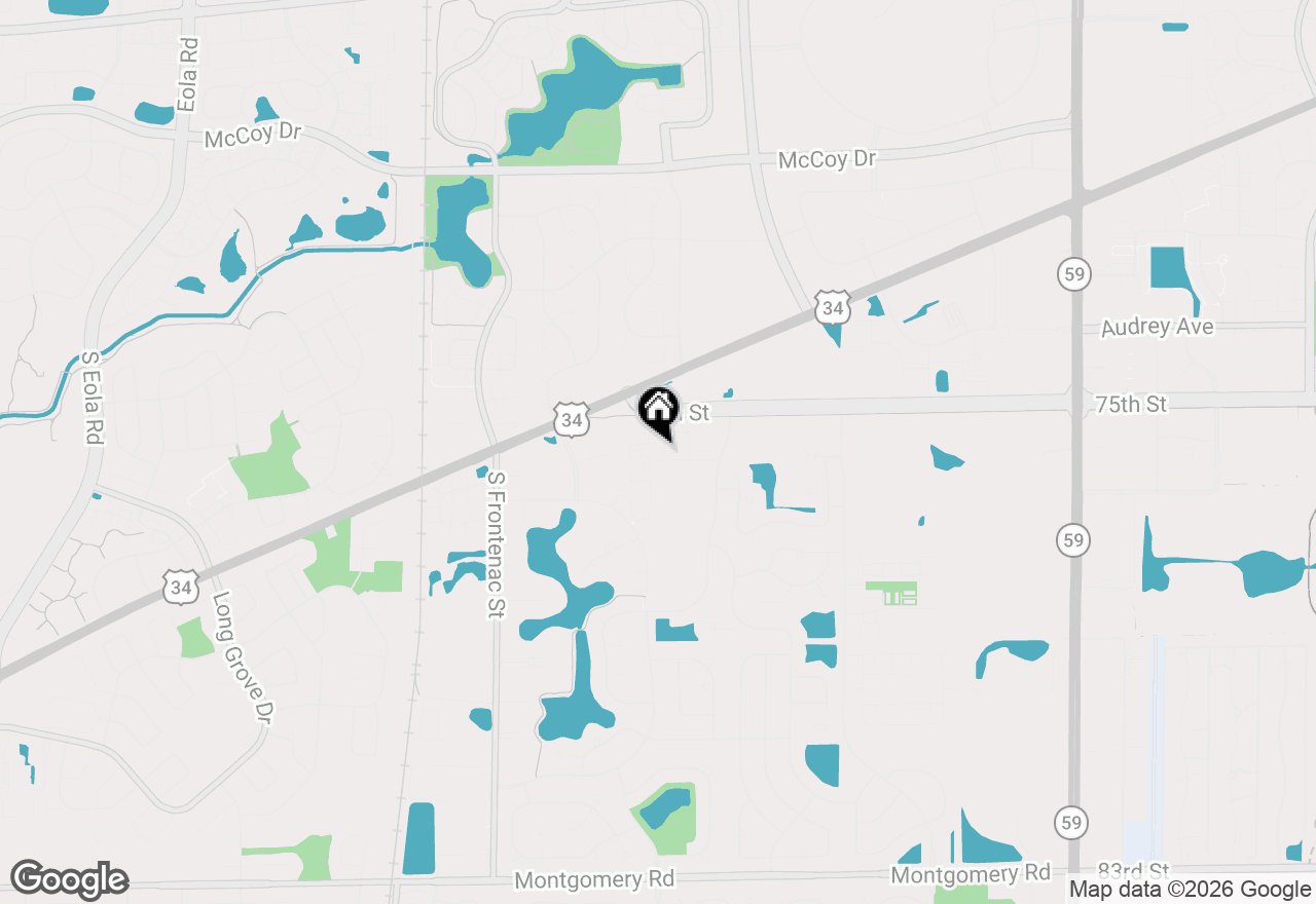 Map of 537 Watercress Drive, Aurora, IL 60504