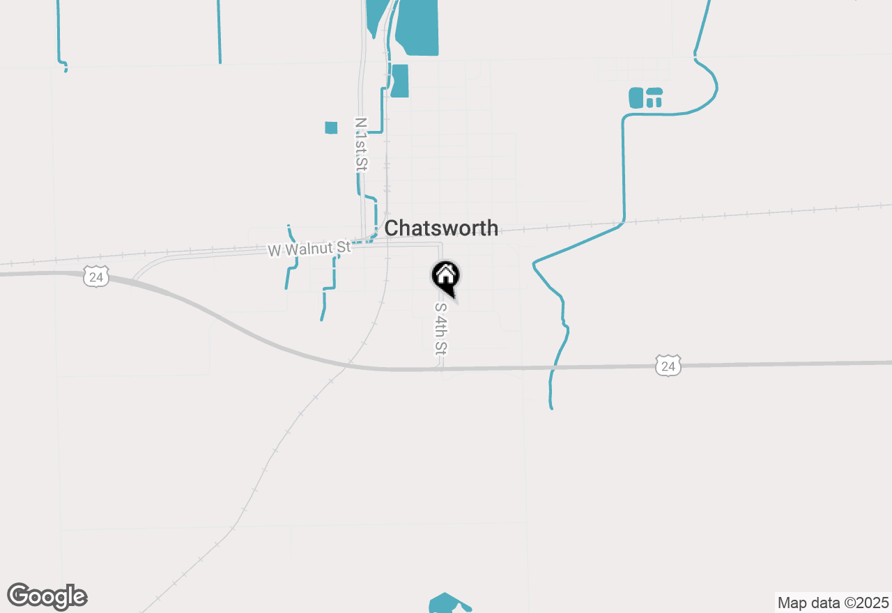 Map of 307 S 4th Street, Chatsworth, IL 60921