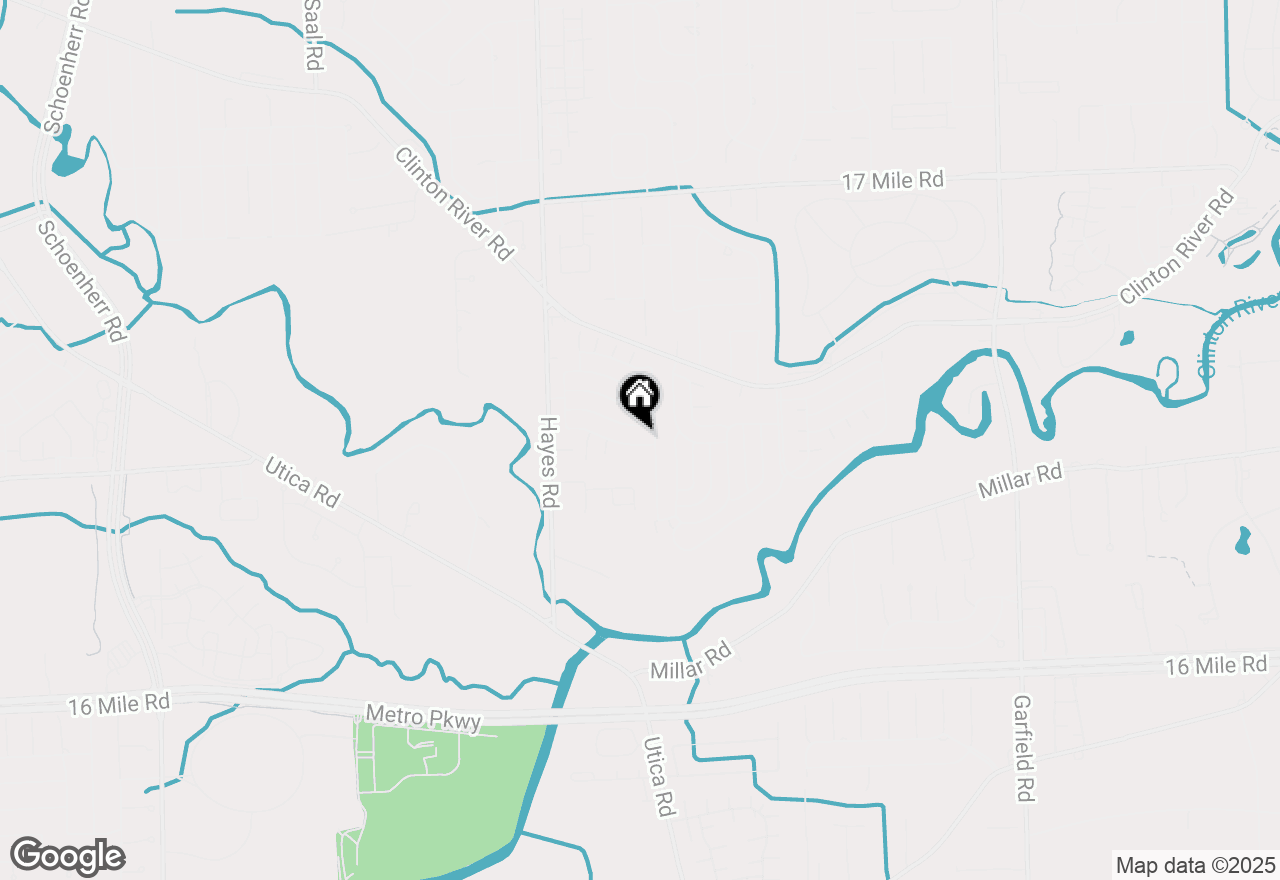 Map of 15385 Cartier Drive, Clinton Township, MI 48038