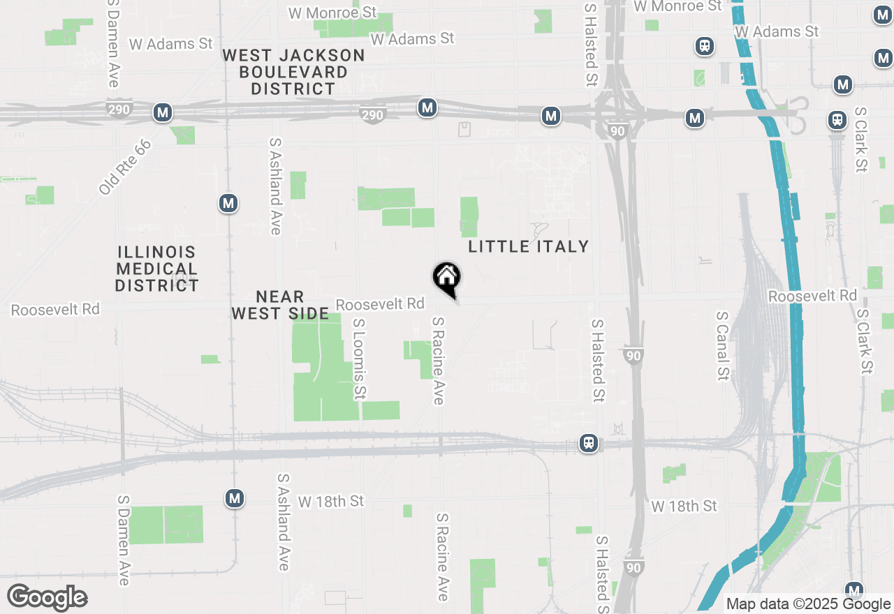 Map of 1155 W Roosevelt Road #406, Chicago, IL 60608