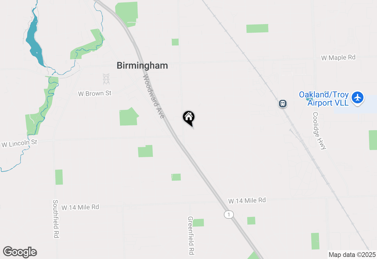 Map of 1170 Cole Street, Birmingham, MI 48009