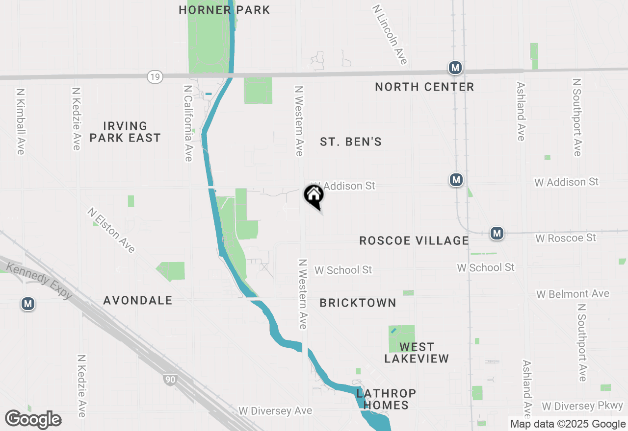 Map of 3456 N Claremont Avenue, Chicago, IL 60657