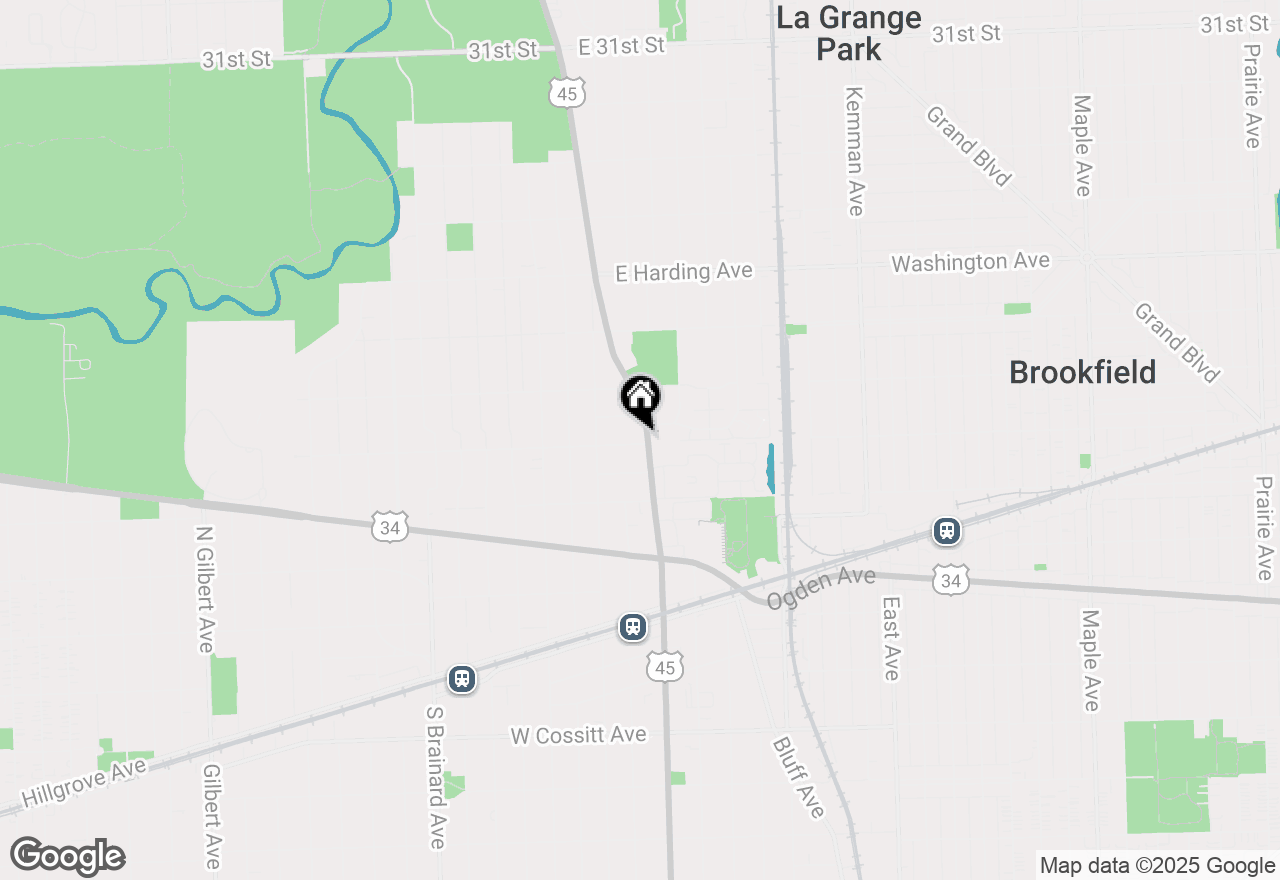 Map of 9 Richmond Avenue, La Grange Park, IL 60526