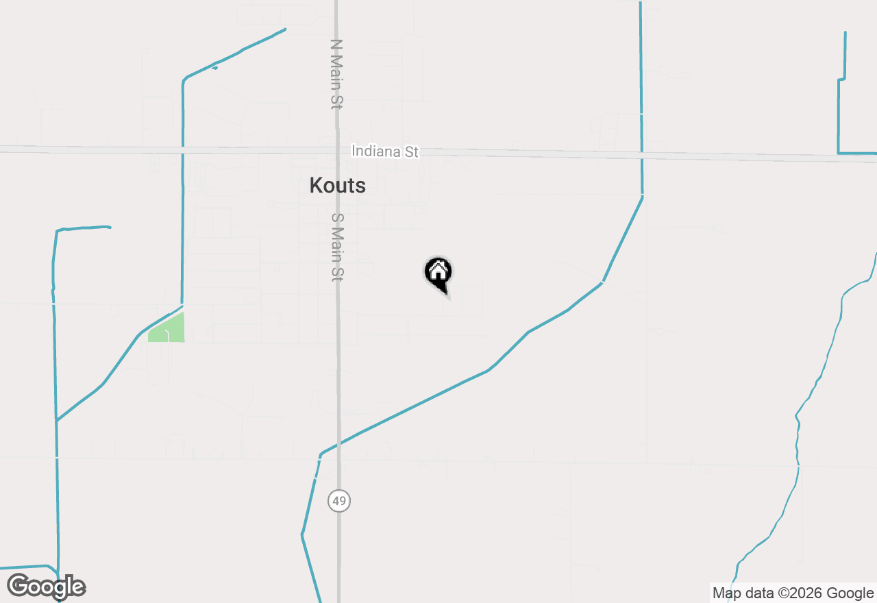 Map of 804 Kathleen Street, Kouts, IN 46347