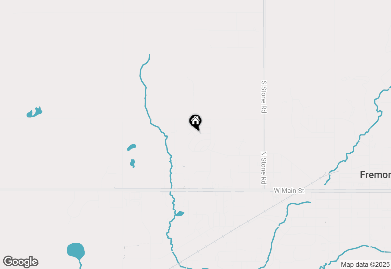 Map of 600 Peach Lane, Fremont, MI 49412