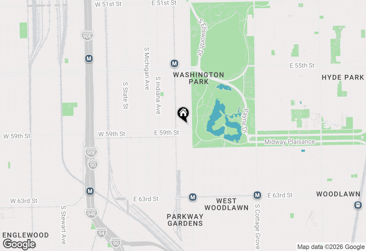 Map of 5831 S Calumet Avenue #2, Chicago, IL 60637