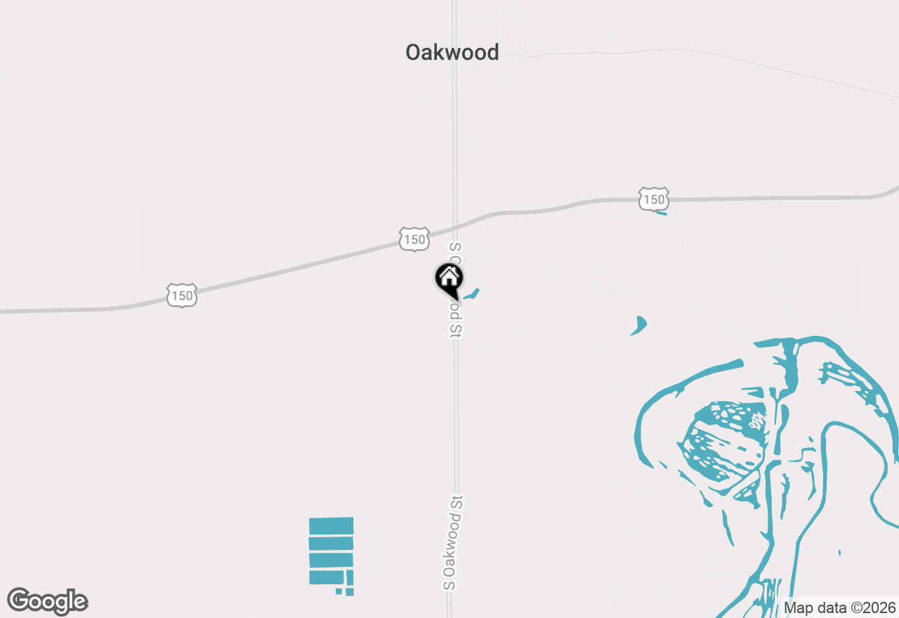 Map of 621 S Oakwood Street, Oakwood, IL 61858