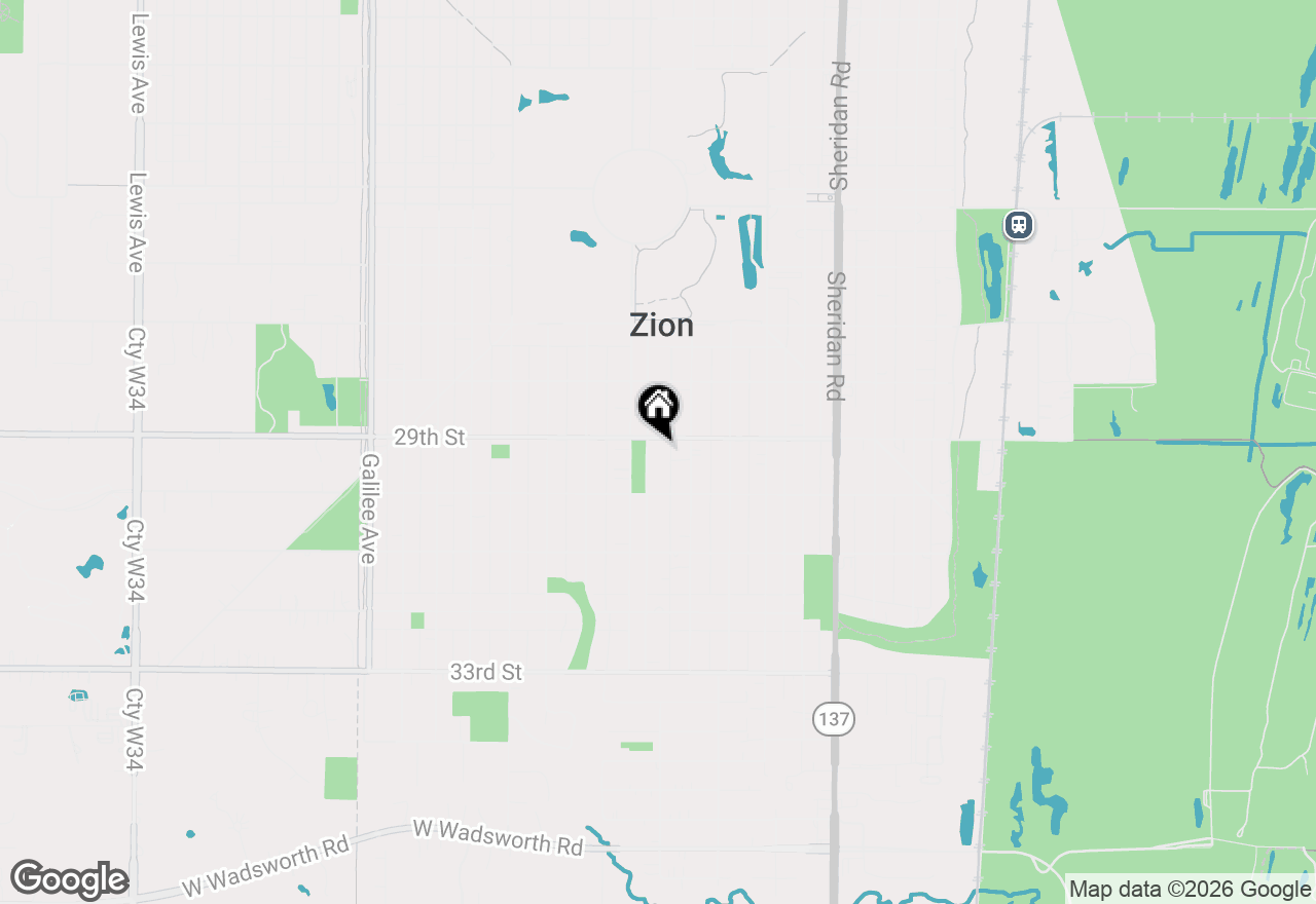 Map of 2903 Bethel Boulevard, Zion, IL 60099