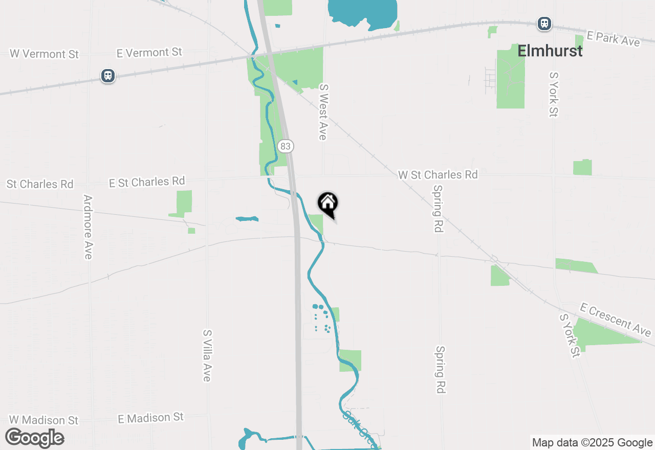 Map of 443 S West Avenue, Elmhurst, IL 60126