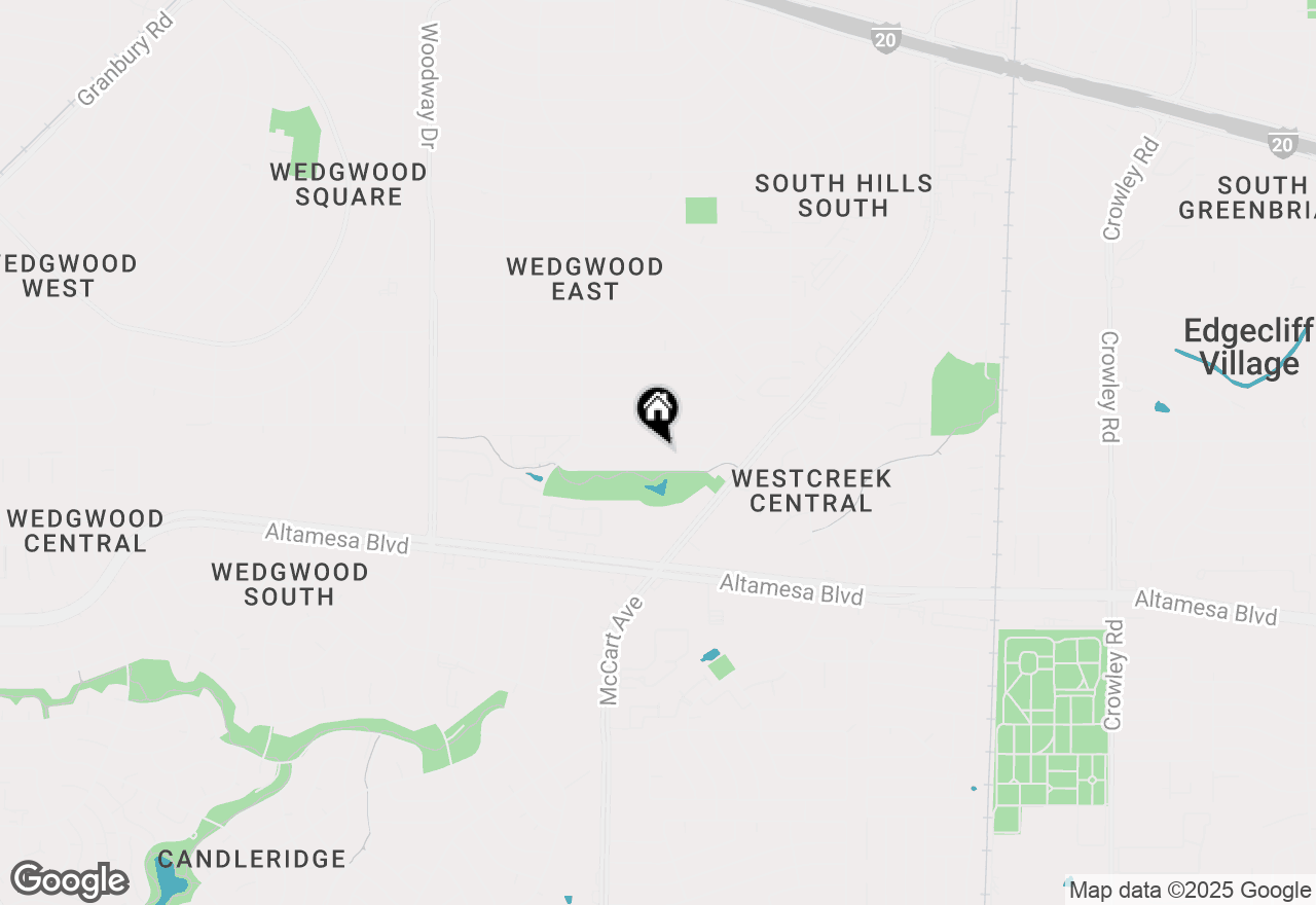 Map of 3509 Willowbrook Drive, Fort Worth, TX 76133