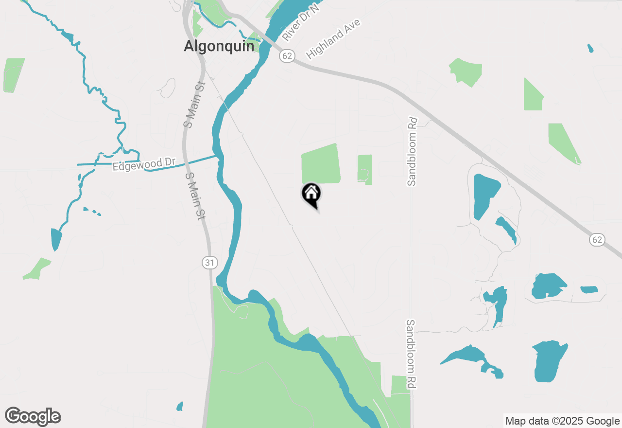 Map of 602 S Vista Drive, Algonquin, IL 60102