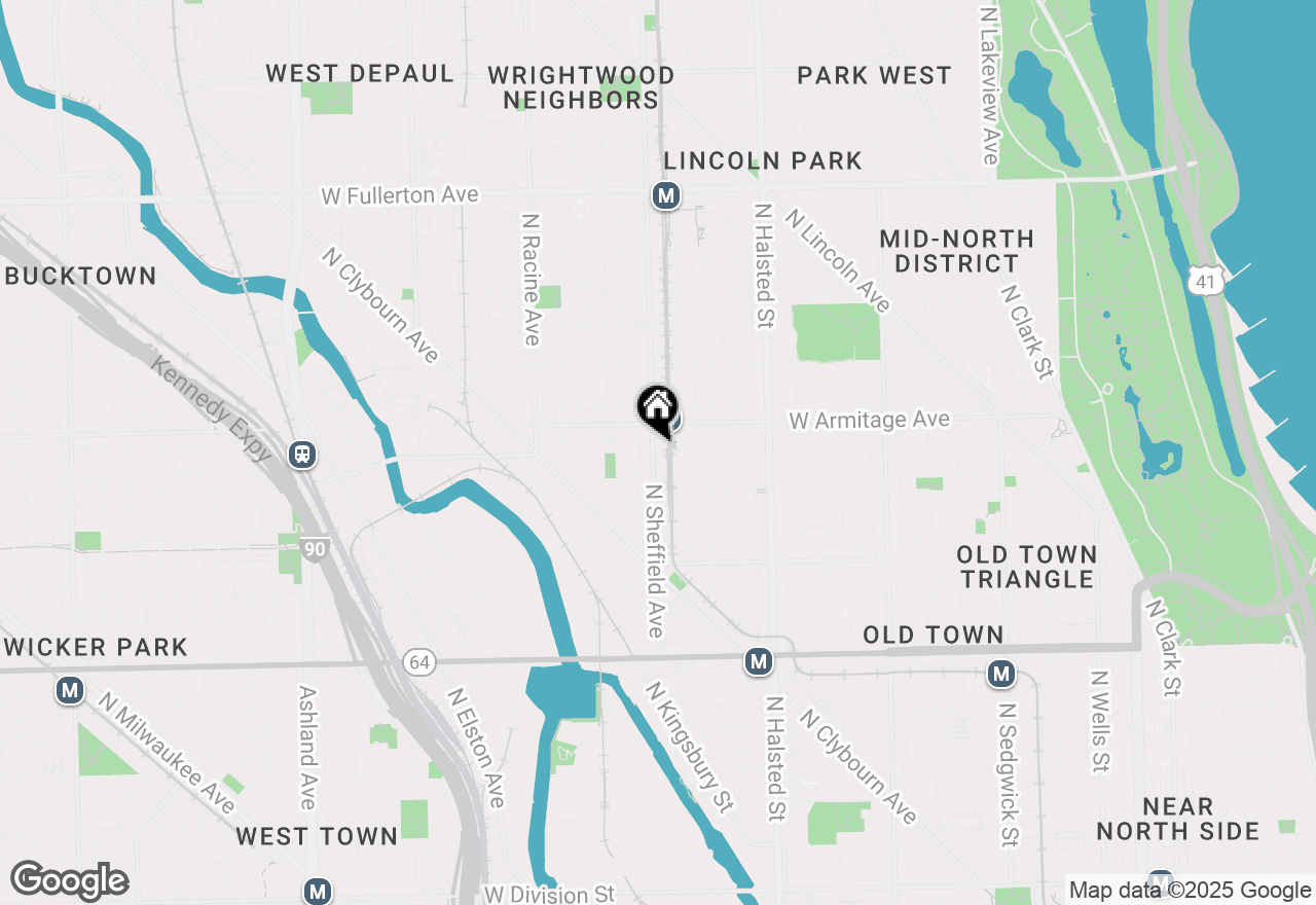 Map of 1945 N Sheffield Avenue #103, Chicago, IL 60614