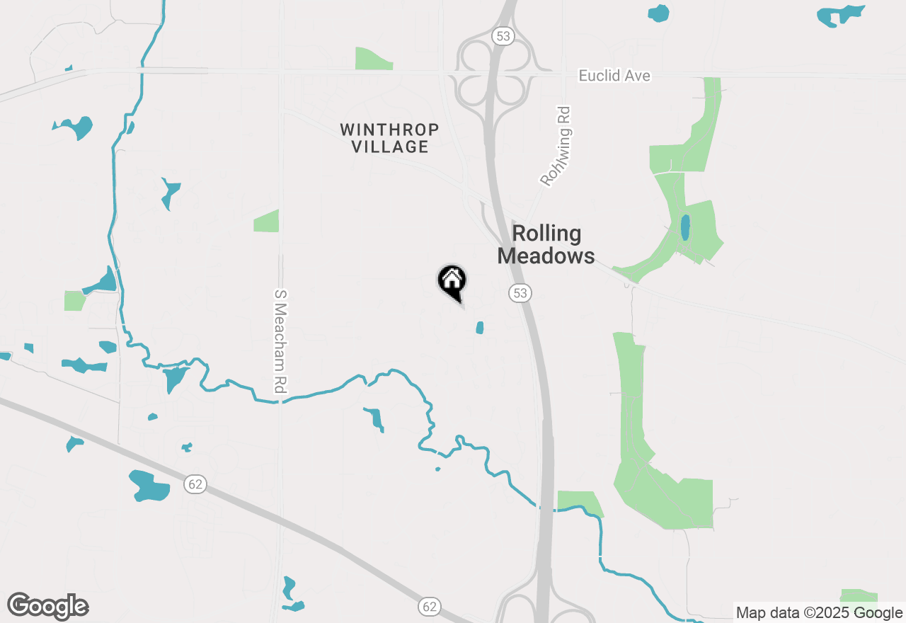 Map of 8 Rumford On Asbury, Rolling Meadows, IL 60008