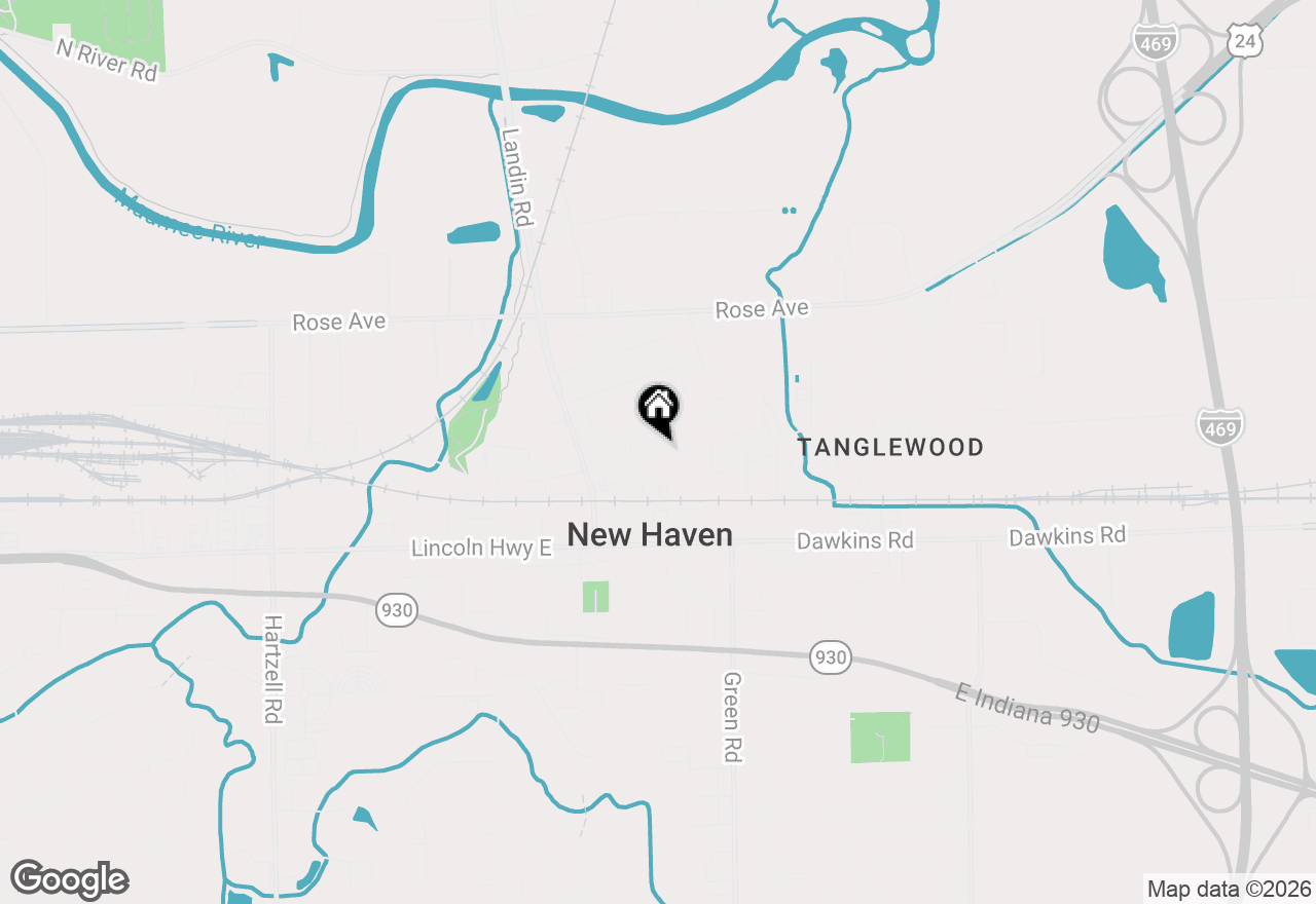 Map of 1045 Summit Street, New Haven, IN 46774