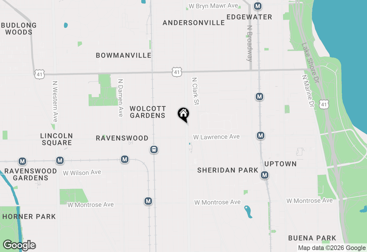 Map of (Address confidential), Chicago, Illinois 60640