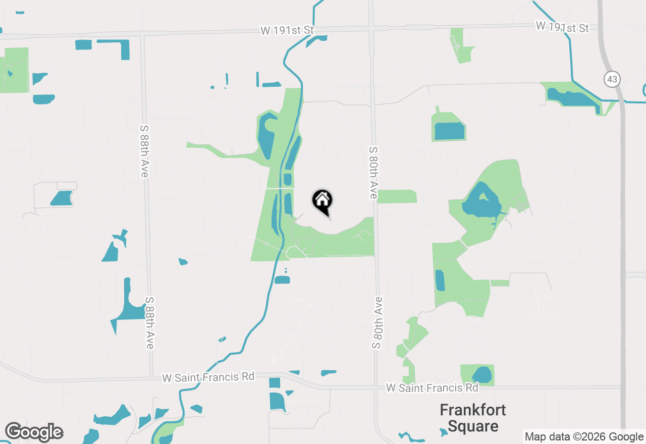 Map of 8143 Stonegate Drive, Tinley Park, IL 60487