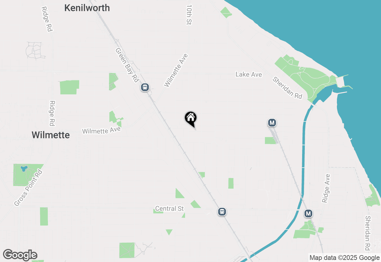 Map of 418 10th Street, Wilmette, IL 60091