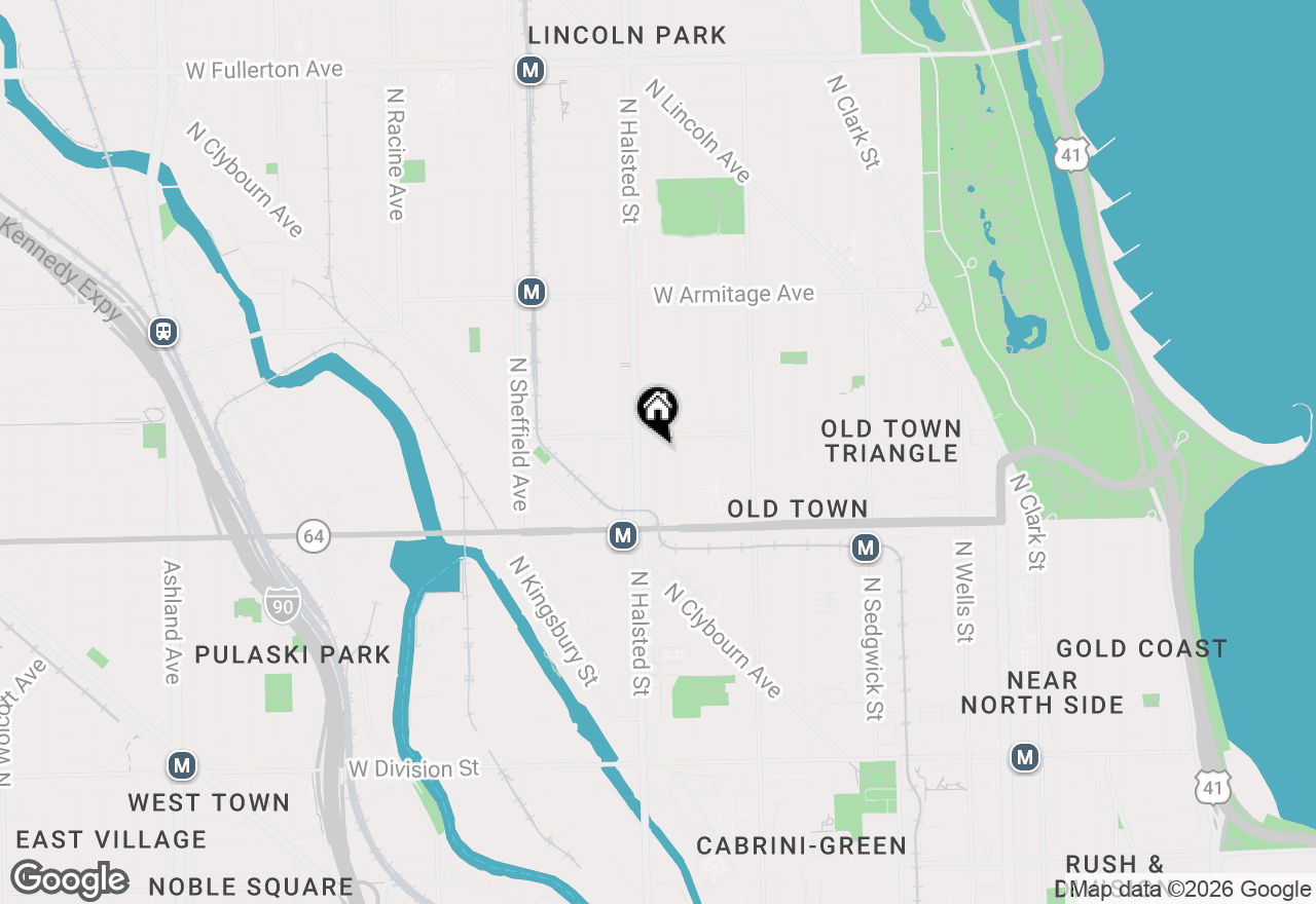 Map of 1716 N Burling Street, Chicago, IL 60614