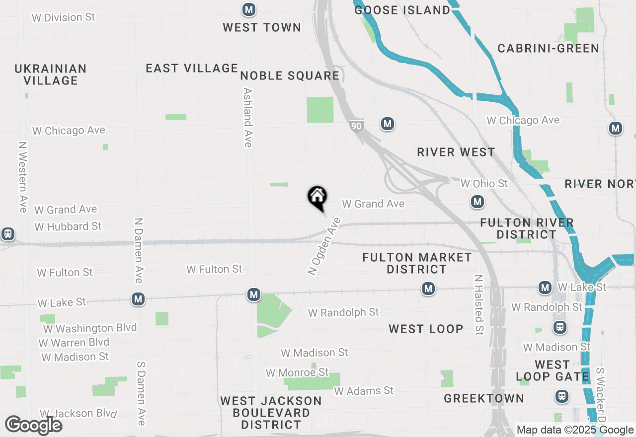 Map of 1362 W Hubbard Street #1, Chicago, IL 60642