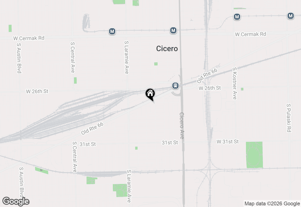 Map of 5017 W Ogden Avenue, Cicero, IL 60804
