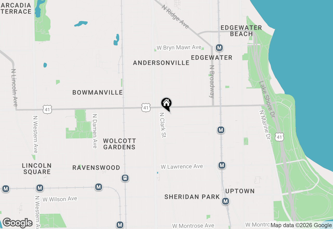 Map of 1470 W Winona Street #203, Chicago, IL 60640
