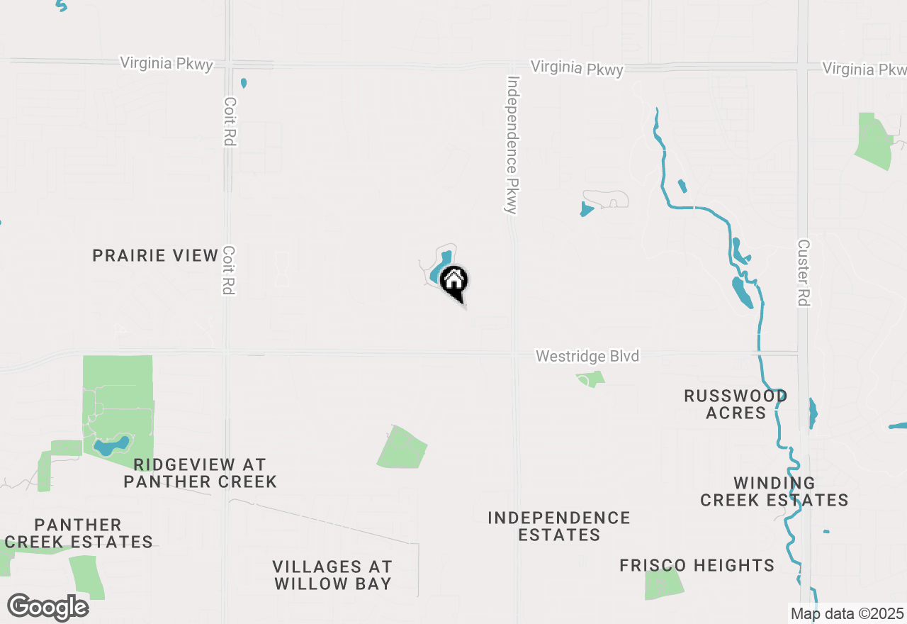 Map of 1316 Lauren Creek Lane, Mckinney, TX 75072