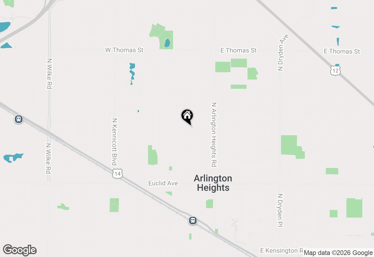 Map of 934 N Vail Avenue, Arlington Heights, IL 60004