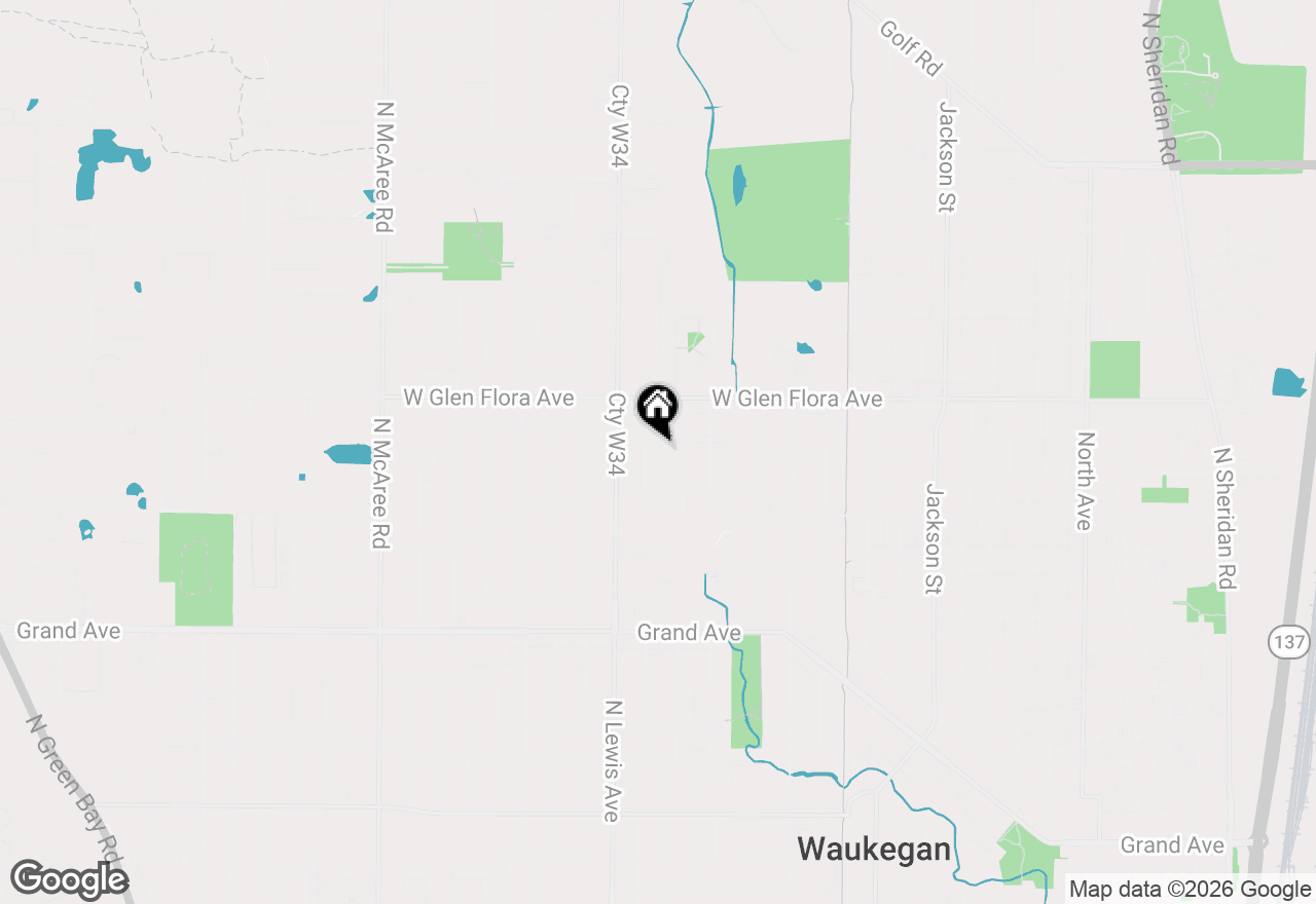 Map of 1038 Indiana Avenue, Waukegan, IL 60085